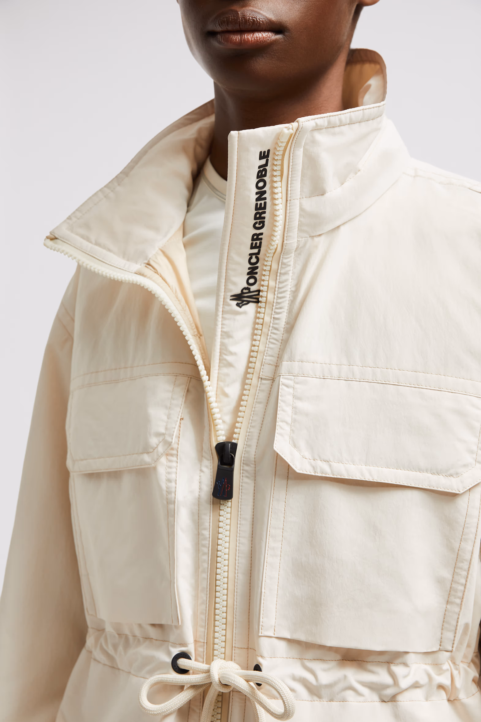 Nimba Hooded Field Down Jacket Women White Moncler 7
